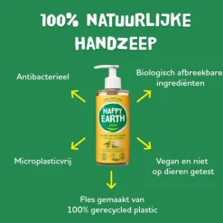 Happy Earth Jasmin Ho Wood 100% Natuurlijke Handzeep 300 ML