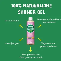 Happy Earth Lavender Ylang 100% Natuurlijke Douchegel 300 ML