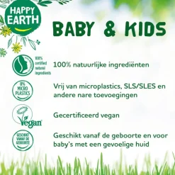 Happy Earth Zeepvrije Shampoo Baby & Kids 200 ml