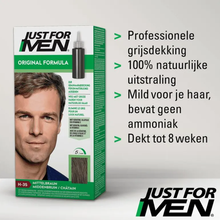 Just For Men Original Formula Middenbruin H35
