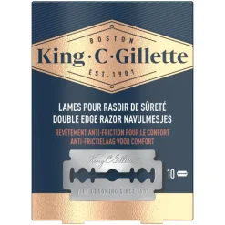 King C. Gillette Double Edge Razor Navulmesjes 10 Stuks