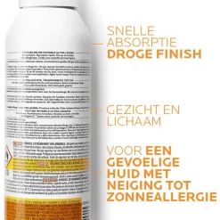 La Roche-Posay Anthelios Lichaamsmist SPF50+ 200 ML