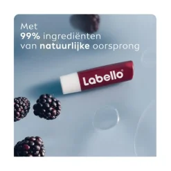 Labello Blackberry Shine Lippenbalsem 24u Hydratatie Bordeauxrood 1 Stuk
