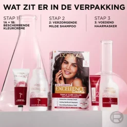 L'Oréal Paris Excellence Crème Verzorgende Crèmekleuring 5 Lichtbruin