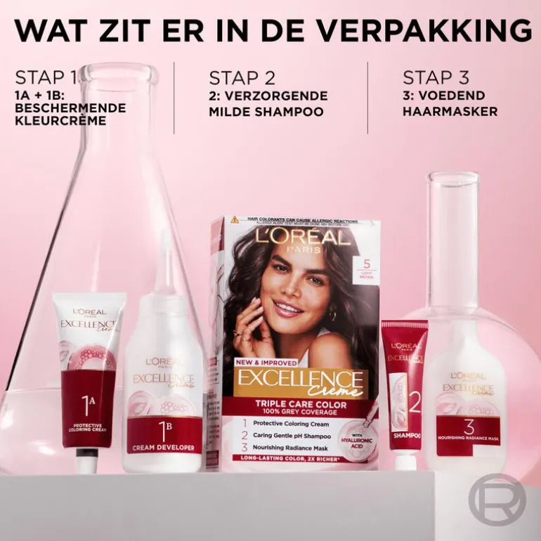 L'Oréal Paris Excellence Crème Verzorgende Crèmekleuring 6 Donkerblond