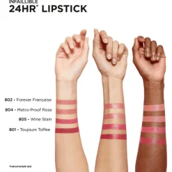 L'Oréal Paris Infaillible 24H Lippenstift 804 Metroproof Rose