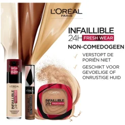 L'Oréal Paris Infaillible 24H Fresh Wear Foundation in a Powder 120 Vanille