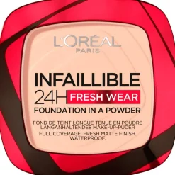 L'Oréal Paris Infaillible 24H Fresh Wear Foundation in a Powder 180 Rose Sand