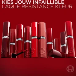 L'Oréal Paris Infaillible Laque Resistance 415 Red Bisou Lippenstift