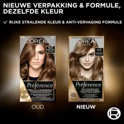 L'Oréal Paris Préférence Permanente Haarverf 6.0 Buenos Aires Donkerblond