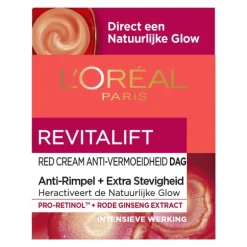 L'Oréal Paris Revitalift Red Cream Anti-Rimpel Dagcrème Met Ginseng 50 ML