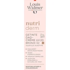 Louis Widmer Nutriderm Getinte Dagcrème UV SPF20 Bronze 02 Zonder Parfum 30 ML