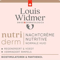 Louis Widmer Nutriderm Nachtcrème Nutritive Licht Geparfumeerd 50 ML