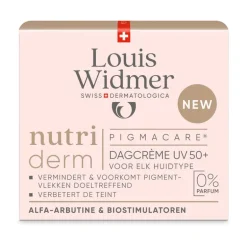 Louis Widmer nutriderm Pigmacare Dagcrème UV 50+ Zonder Parfum 50 ML