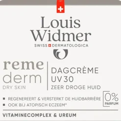 Louis Widmer Remederm Dagcrème UV SPF30 Zonder Parfum 50 ML