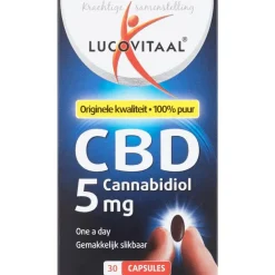 Lucovitaal CBD 5 mg Cannabidiol Capsules