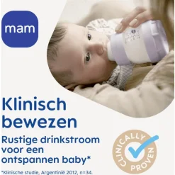 MAM Easy Start Anti-Colic Babyfles Blue 160 ML