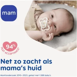 MAM Supreme Fopspenen 6-16 maanden Blue 2 stuks