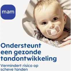 MAM Supreme Fopspenen 6-16 maanden Pink 2 stuks