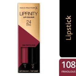 Max Factor Lipfinity Lip Colour Lippenstift 108 Frivolous