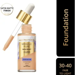 Max Factor Miracle Pure Serum Foundation 30-40 Fair To Light 30 ML
