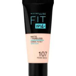Maybelline New York Fit Me Matte + Poreless Foundation 107 Rose Beige