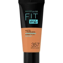 Maybelline New York Fit Me Matte + Poreless Foundation 357 Spiced Sand