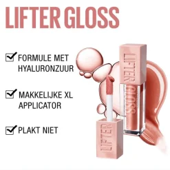 Maybelline New York Lifter Gloss 1 Pearl Transparant Lipgloss