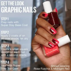 Maybelline New York Superstay Ink Bonder Nagellak 6 Deep Red