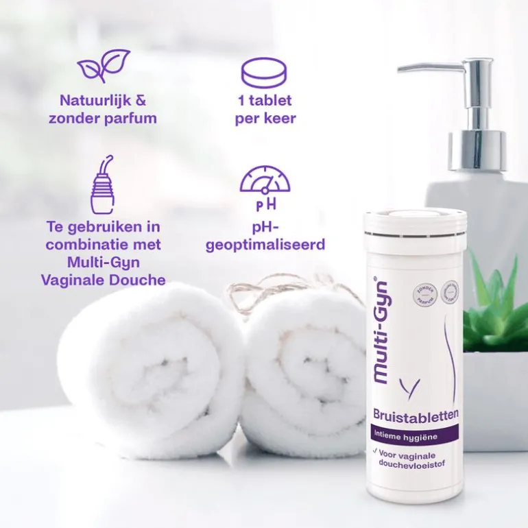 Multi-gyn Bruistabletten Voor Vaginale Douchevloeistof