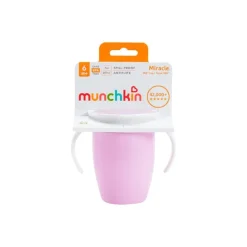 Munchkin Miracle 360 Trainer Cup Paars met handgrepen