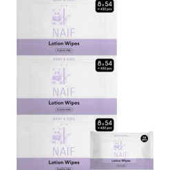 Naïf Plasticvrije Lotion Billendoekjes 24x54 stuks