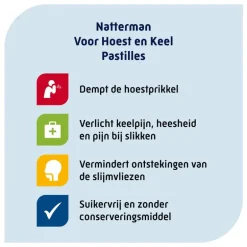 Natterman Hoest en Keel pastilles 20 stuks