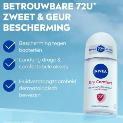 NIVEA Dry Comfort Deodorant Roller 50 ML
