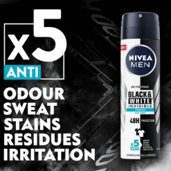 NIVEA MEN Black & White Invisible Fresh Deodorant Spray 150 ML