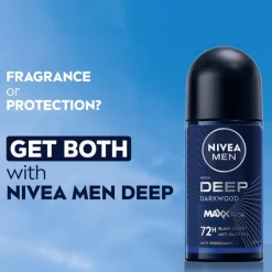 NIVEA MEN Deep Dark Wood Deodorant Roller 50 ML