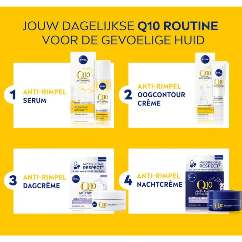NIVEA Q10 Power Anti-Rimpel Sensitive Nachtcrème 50 ML