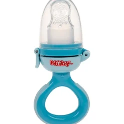 Nuby Siliconen Nibbler - 6m+ - Blauw