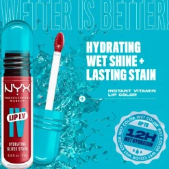 NYX Professional Makeup Lip IV Hydraterende Lipgloss Drippin in Rose