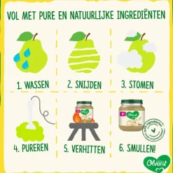 Olvarit Potje Banaan Fruithapje 4+ maanden 125 GR