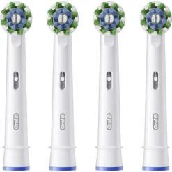 Oral-B Cross Action Opzetborstels Wit - 4 Stuks