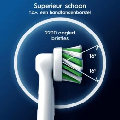 Oral-B Cross Action Opzetborstels Wit - 4 Stuks