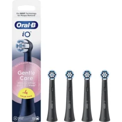 Oral-B iO Gentle Care Opzetborstels Zwart 4 Stuks
