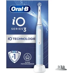 Oral-B iO 3S Blauwe Elektrische Tandenborstel By Braun - 1 stuk