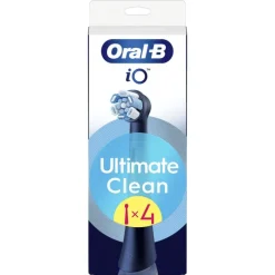 Oral-B iO Ultimate Clean Opzetborstels Zwart 4 Stuks