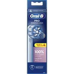 Oral-B Sensitive Clean Opzetborstels Wit 4 Stuks
