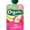 Organix Bio Knijpfruit Peer, Framboos