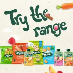 Organix Bio Knijpfruit Peer, Banaan, Framboos