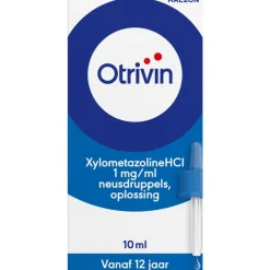 Otrivin Xylometazoline HCI 1 mg/ml Neusdruppels bij een Verstopte Neus 10 ML