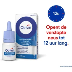 Otrivin Xylometazoline HCI 1 mg/ml Neusdruppels bij een Verstopte Neus 10 ML